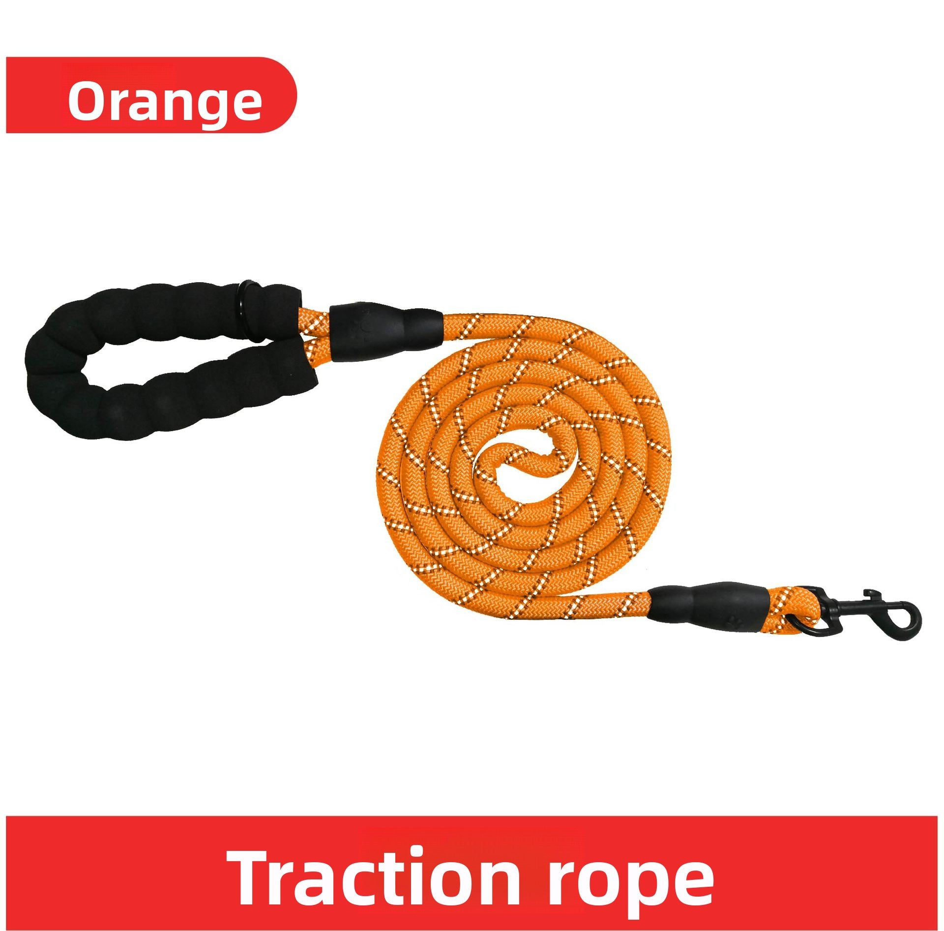 Short reflective traffic lead for dogs, available from Pet Royale UK