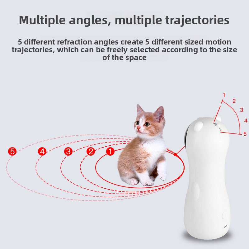 Automatic laser cat toy with timer for indoor cats, view 4