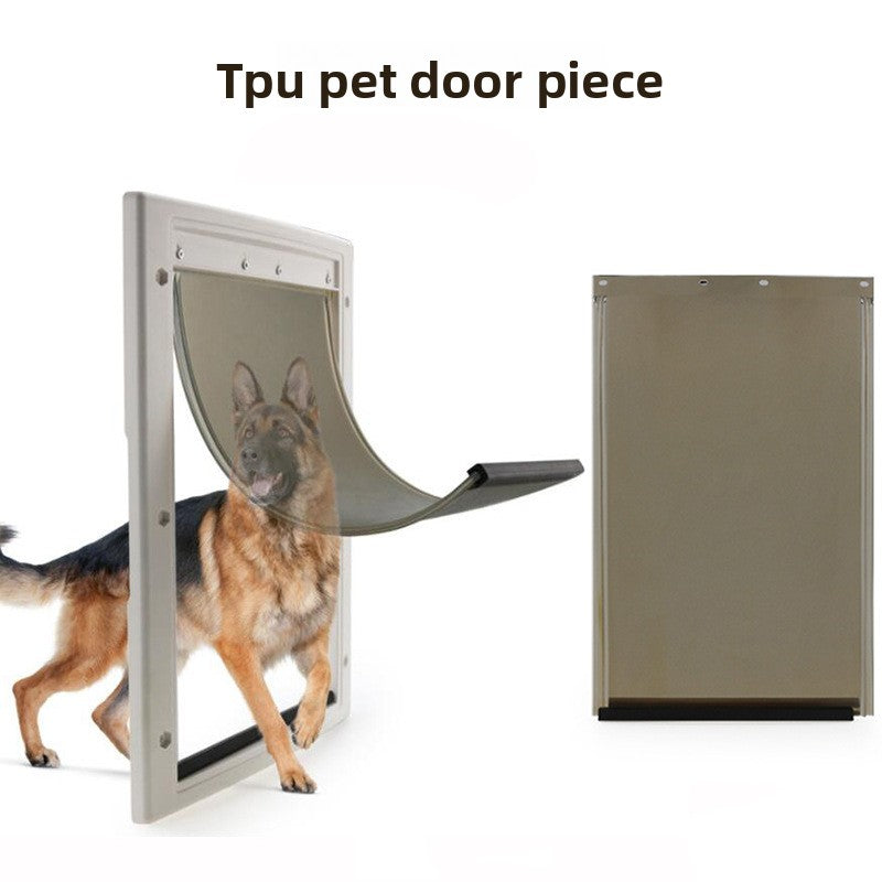 Soft flexible plastic pet door flap for cats and dogs