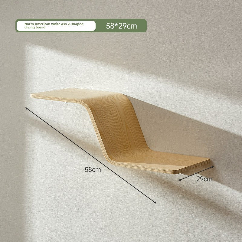 Solid wood wall-mounted cat furniture, detail photo 10