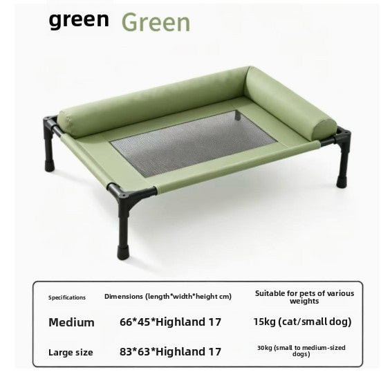 Foldable Elevated Dog Bed, Raised Cooling Cot for Outdoor Use