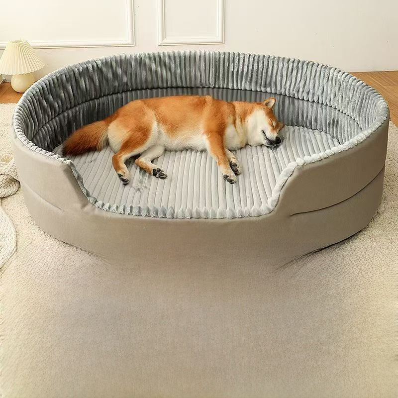 Four-season pet bed with cushion pad for dogs and cats, photo 15