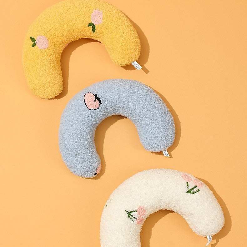 Plush crescent moon pet pillow for cats, product image 2