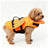 Dog swim vest with reflective angel wings in Rose Red, side view