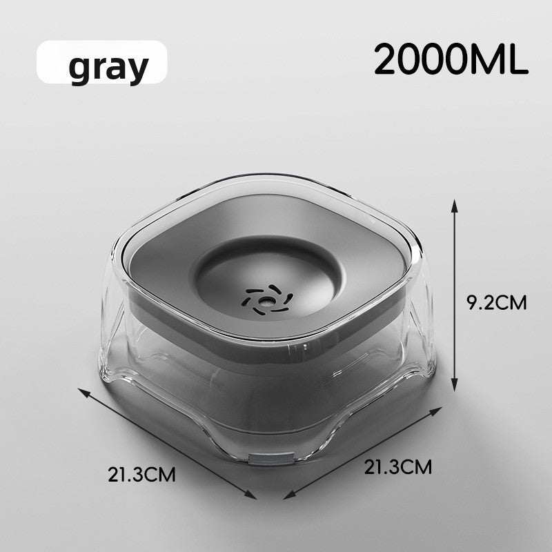 Splash-Proof Floating Dog Water Bowl with Anti-Spill Structure for Small to Medium Dogs