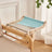 Wall mounted wooden cat hammock with removable padded mat, view 7 of 12