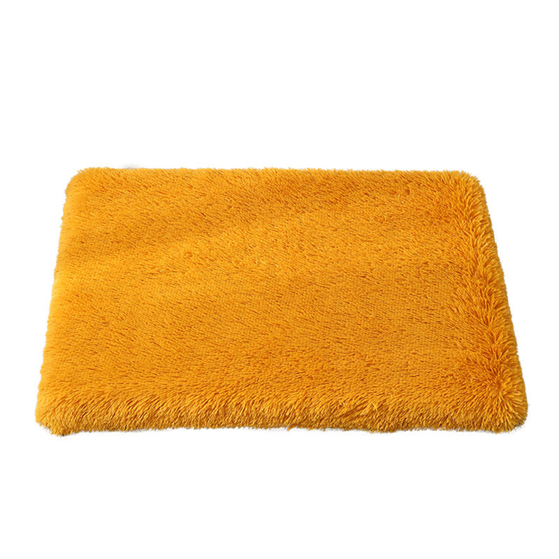 Memory foam dog bed with waterproof liner in Light Brown, photo from another angle