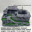 Stone rockery aquarium ornament shaped like mountain peaks