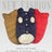 Thick padded dog vest coat for cold weather in Red, front view