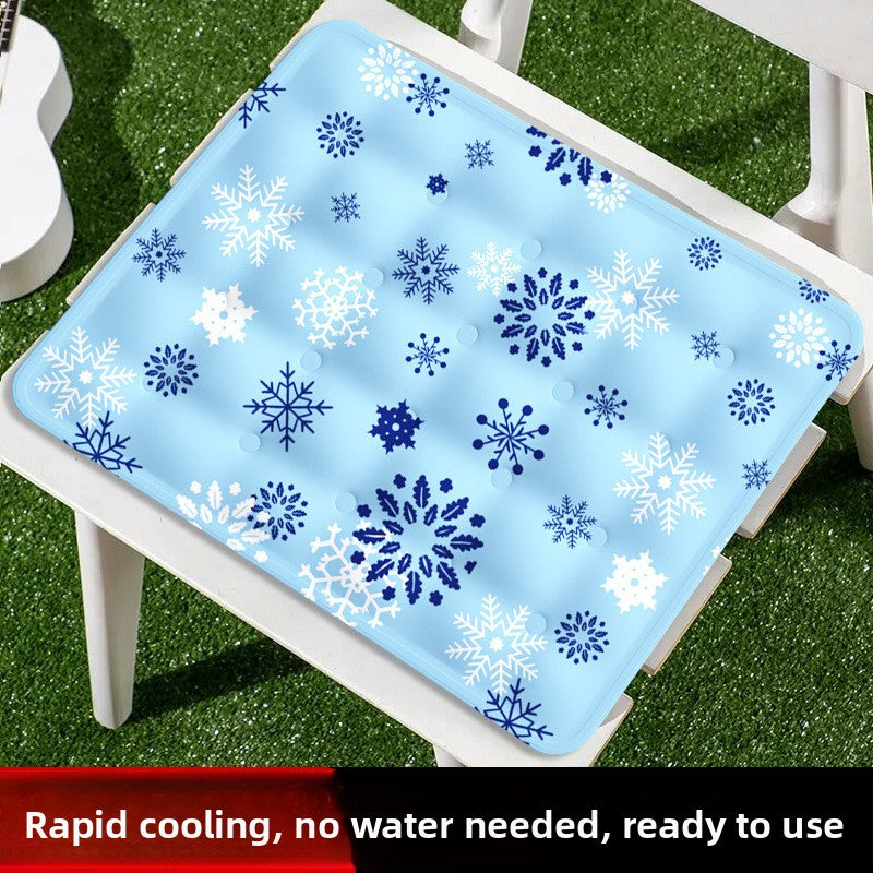 Self-cooling gel pet mat with cute print for cats and dogs, product image 9
