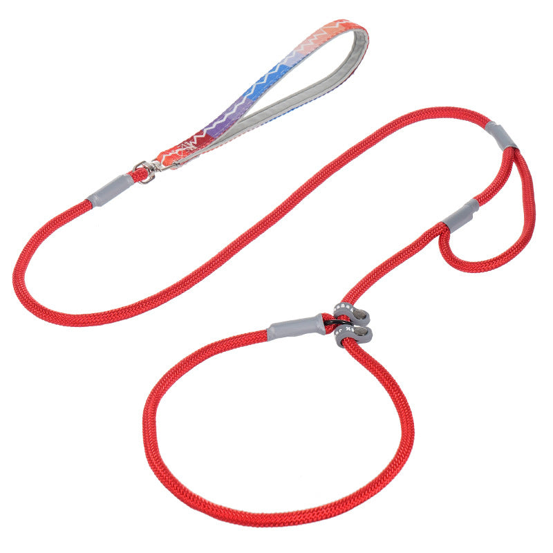 Anti-escape fabric dog slip lead with adjustable loop, product image 9