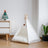 Canvas pet teepee tent with cushion for cats and dogs, view 6