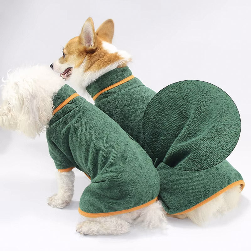 Quick dry dog bathrobe wrap, available in 5 colours, image 4