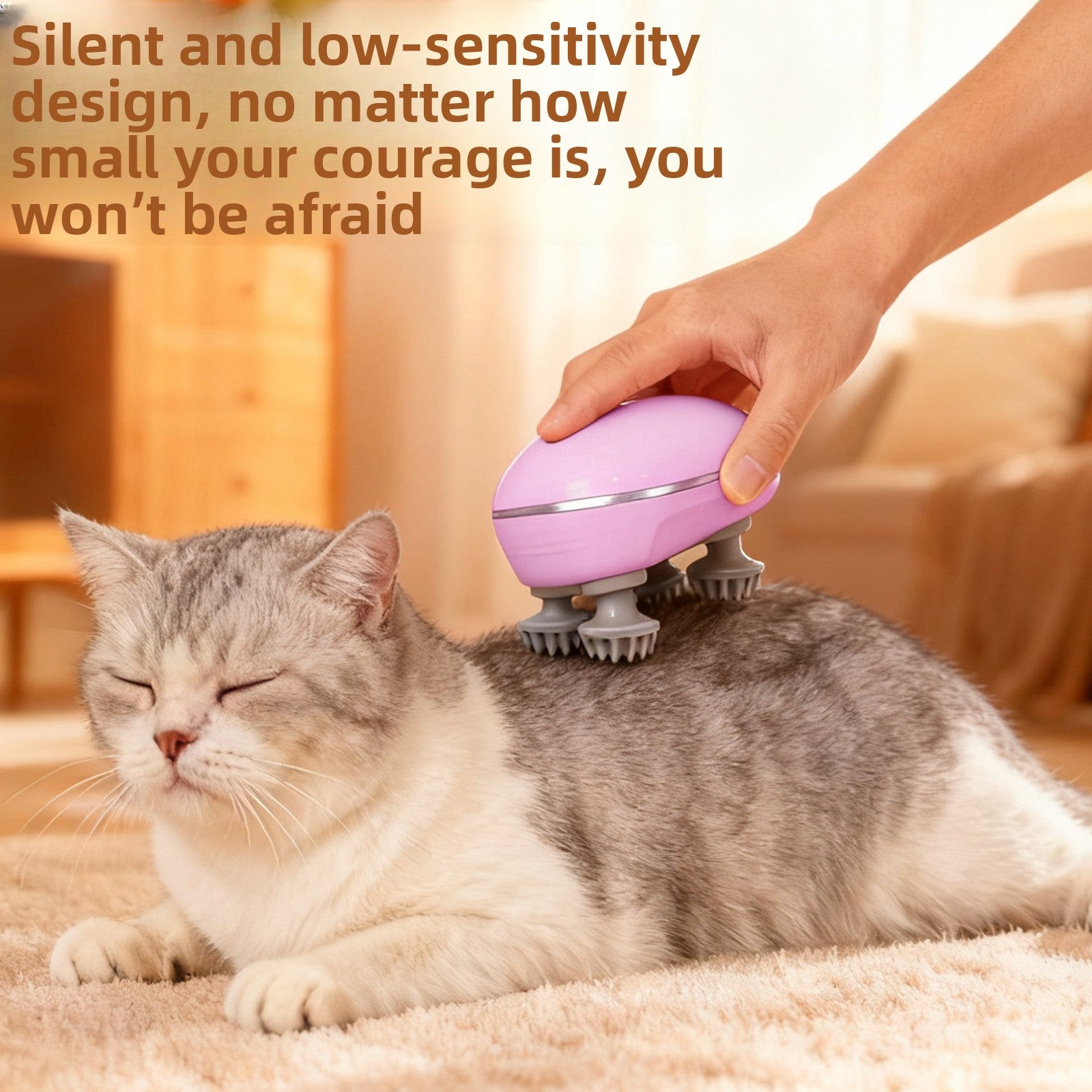 Rechargeable Electric Head Massager for Dogs and People