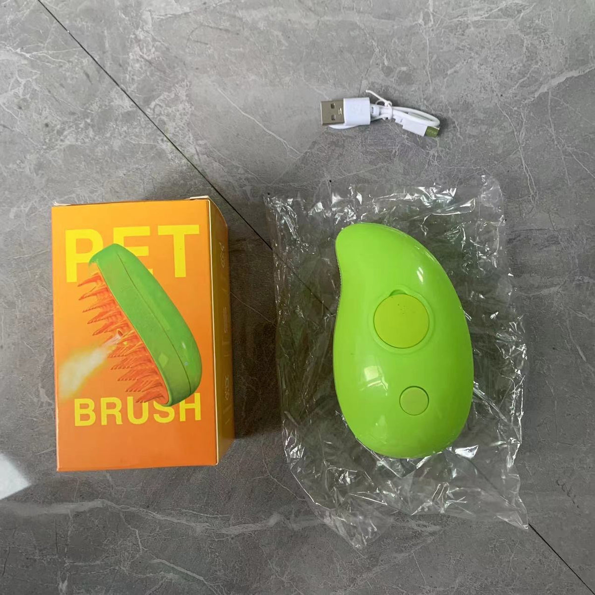 Rechargeable Steam Massage Comb for Pet Hair Removal, Dogs and Cats