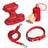 Waterproof PVC harness, lead and collar set in 10 colour options