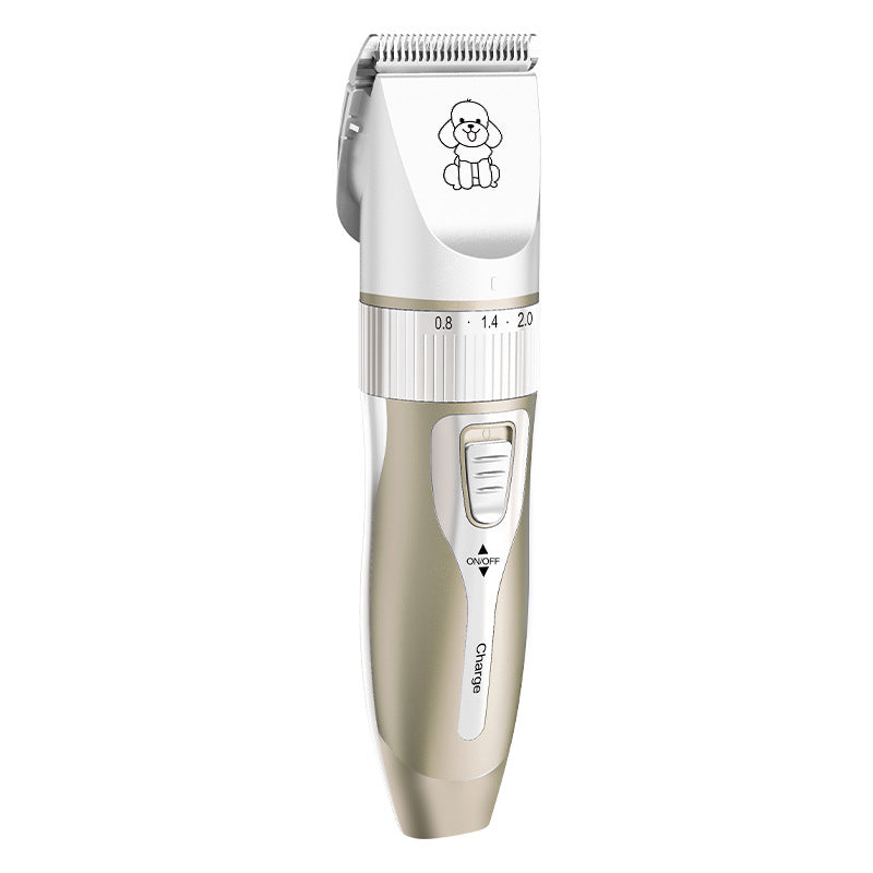 Cordless Pet Hair Clipper Kit with Thick Steel Blade and Comb