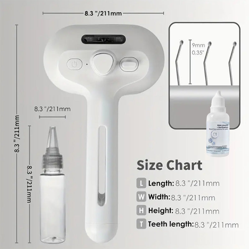 Fine Mist Pet Spray Comb to Reduce Static and Tangles in Fur