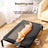 Elevated dog cot bed with removable washable cover, alternative angle view