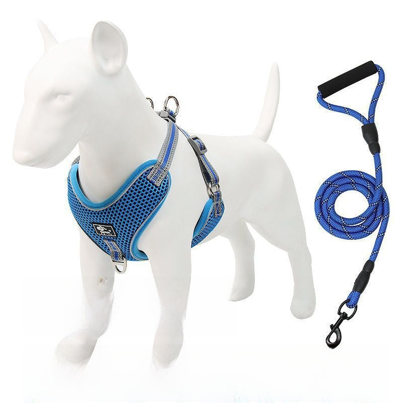 Mesh reflective dog harness, ideal for everyday use