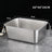 Stainless Steel Open Cat Litter Tray with Anti-Tip Design