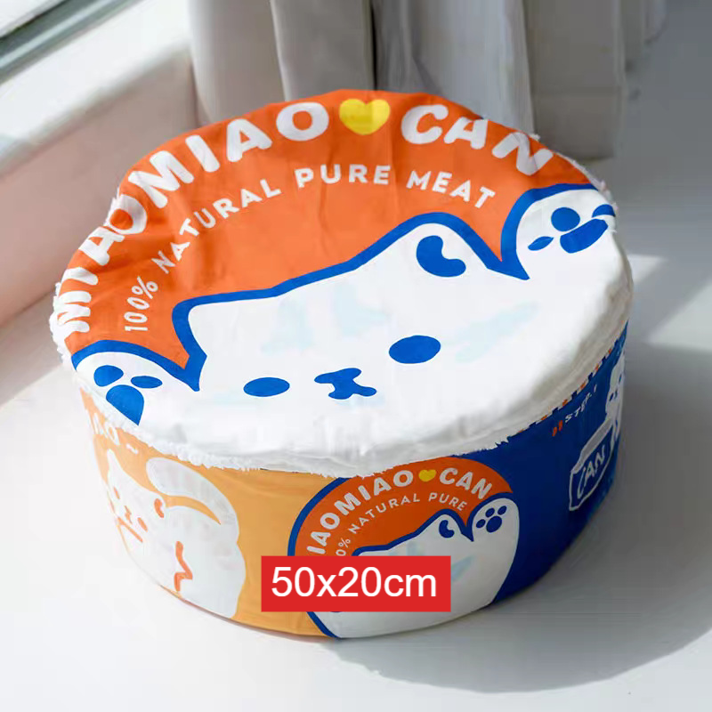 Novelty popcorn box shaped plush cat bed, product image 9