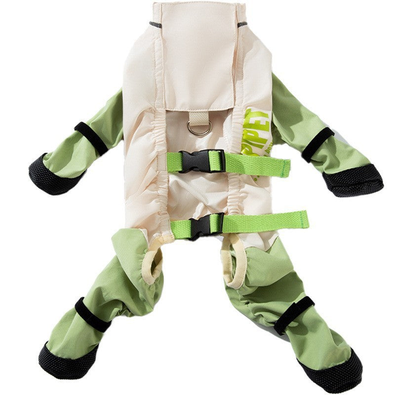 Four leg dog coverall with lead attachment, available in 2 colours, image 5
