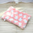 Reversible coral fleece pet mat with grey and white stars