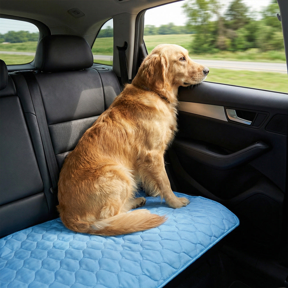 Soft sky blue pet cooling mat, photo 4 of 9