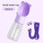Portable dog water and food cup with strap, full product photo