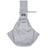 Foldable crossbody cat carrier bag in Grey Paw Patch Adjustable Strap