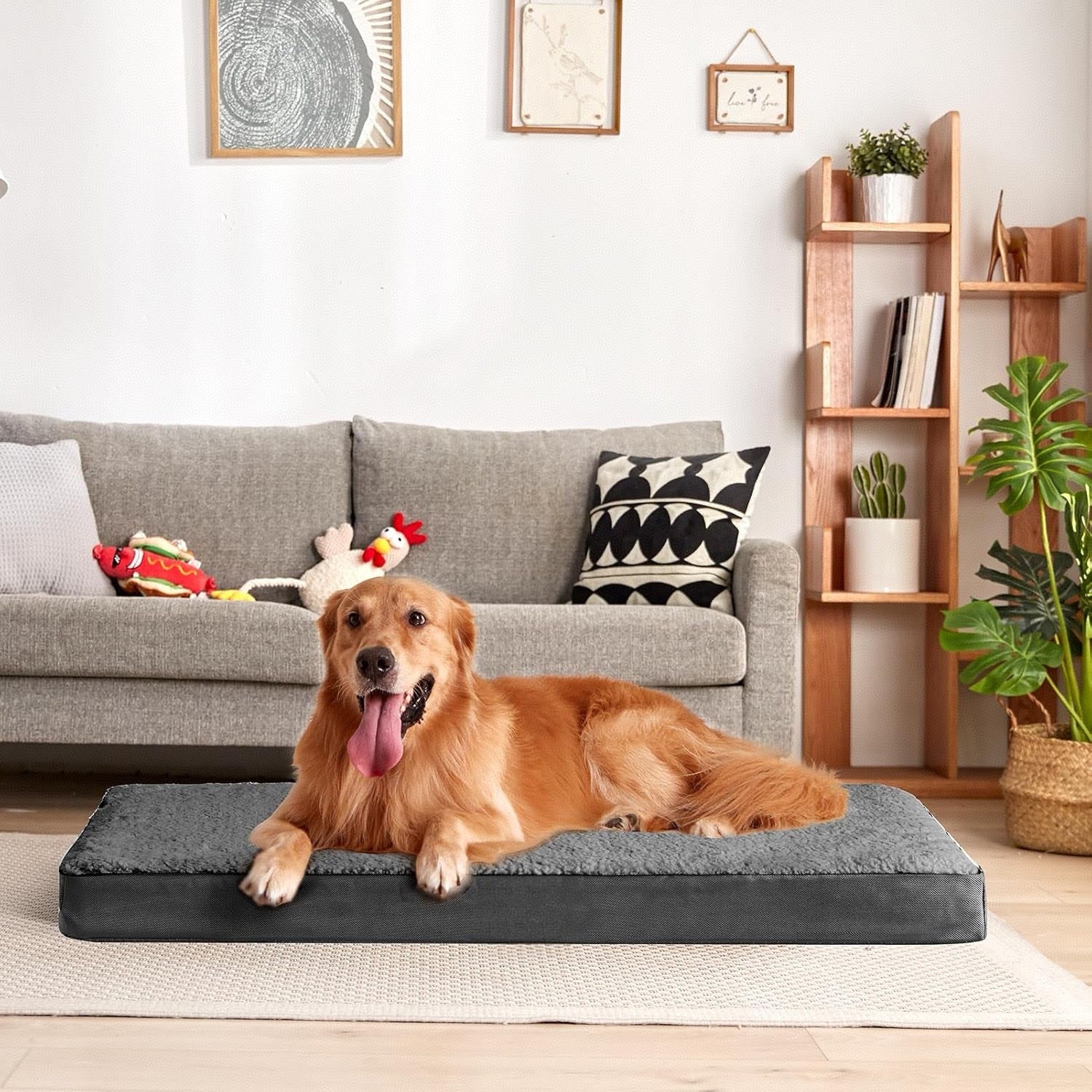 Washable flat dog bed and cat mat in breathable fabric, photo 13
