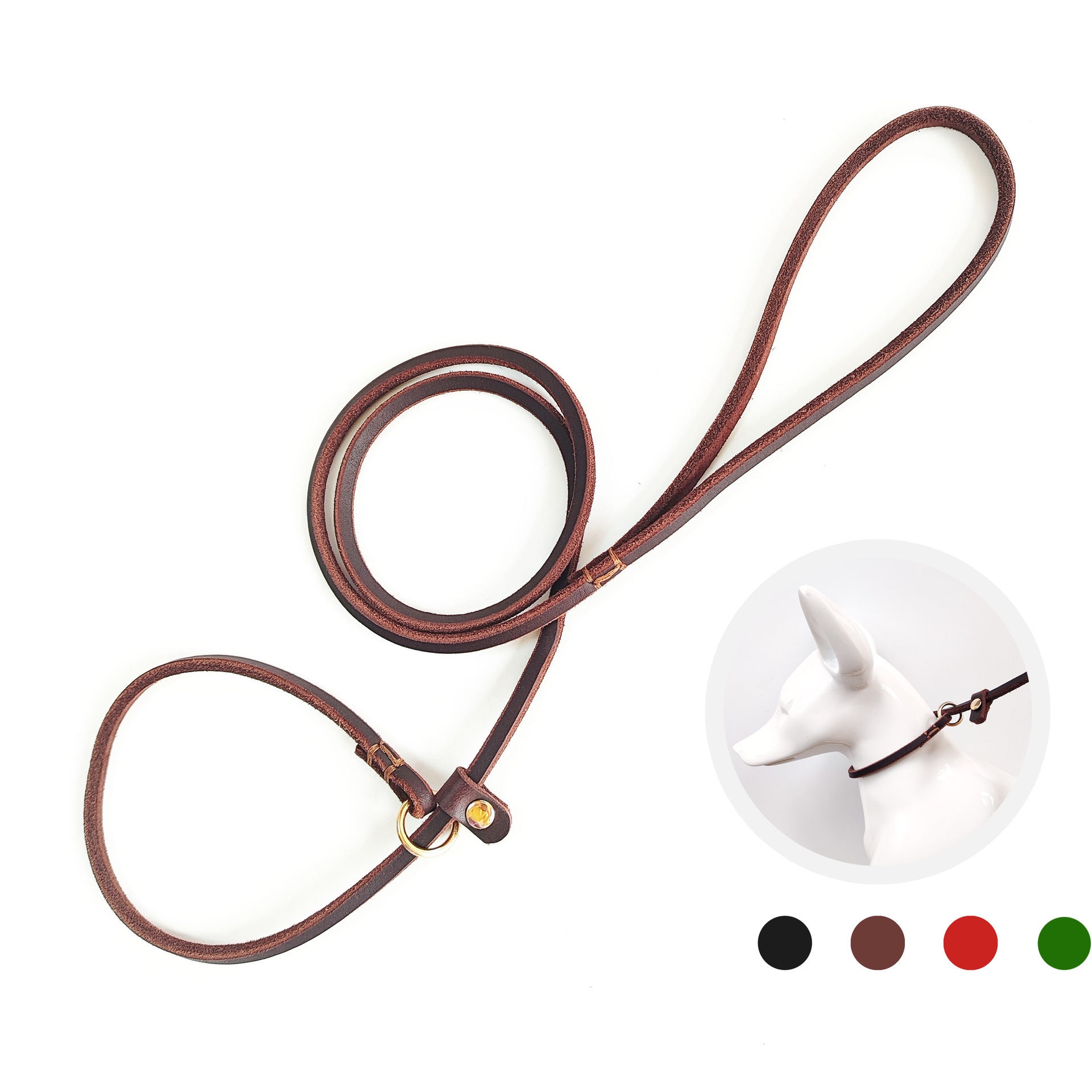 Slim round dog training lead, available from Pet Royale UK