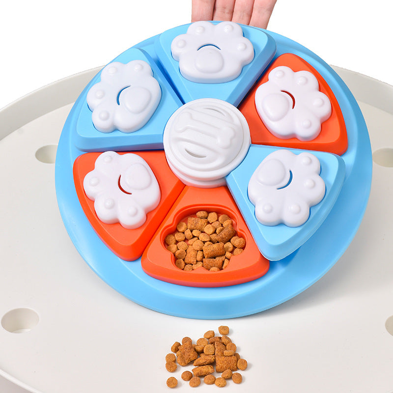 Puzzle Slow Feeder Toy Bowl for Dogs, Bite-Resistant PP Plastic, Choice of Shapes