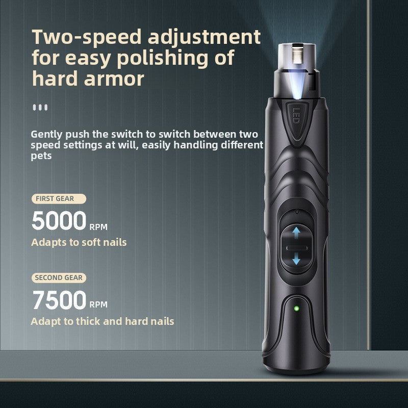 Rounded Blade Paw Hair Trimmer for Dogs and Cats, Battery or USB