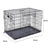 Foldable wire pet crate with removable tray, detail photo 6