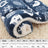 Thick padded pet mat cushion with print in Navy Cat Print, size 32 x 25cm