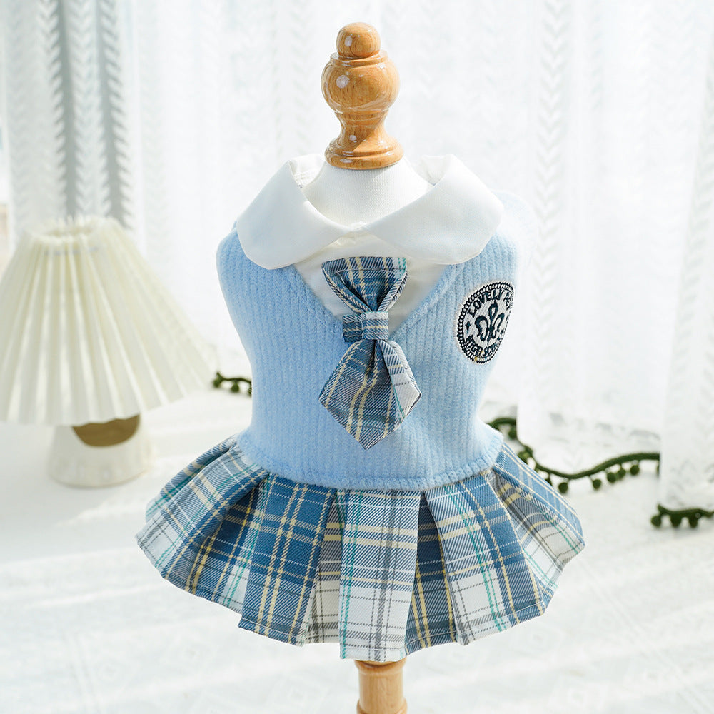 Plaid princess dress for dogs and cats, available in 3 colours, image 18