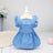 Embroidered cotton denim dress for small dogs, available in 2 colours, image 13
