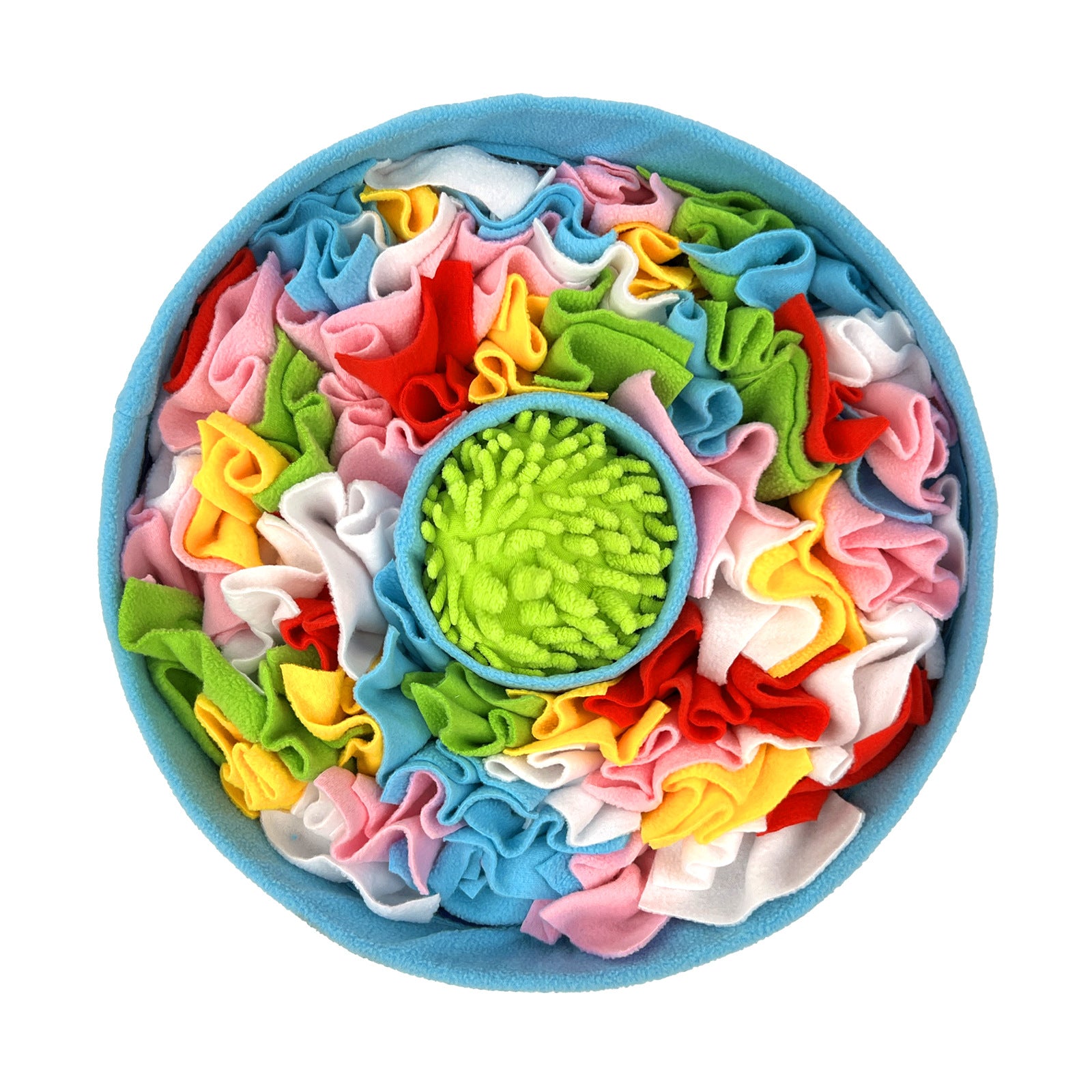 Non-Slip Polyester Slow Feeding Mat with Hidden Food Compartments for Dogs and Cats
