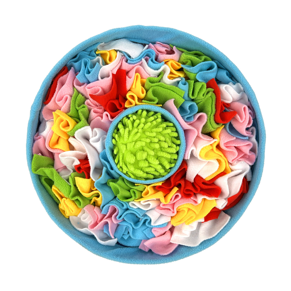 Non-Slip Polyester Slow Feeding Mat with Hidden Food Compartments for Dogs and Cats