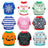Cotton holiday pet T-shirt for small dogs and cats in Deep Blue Snowflake, close-up detail