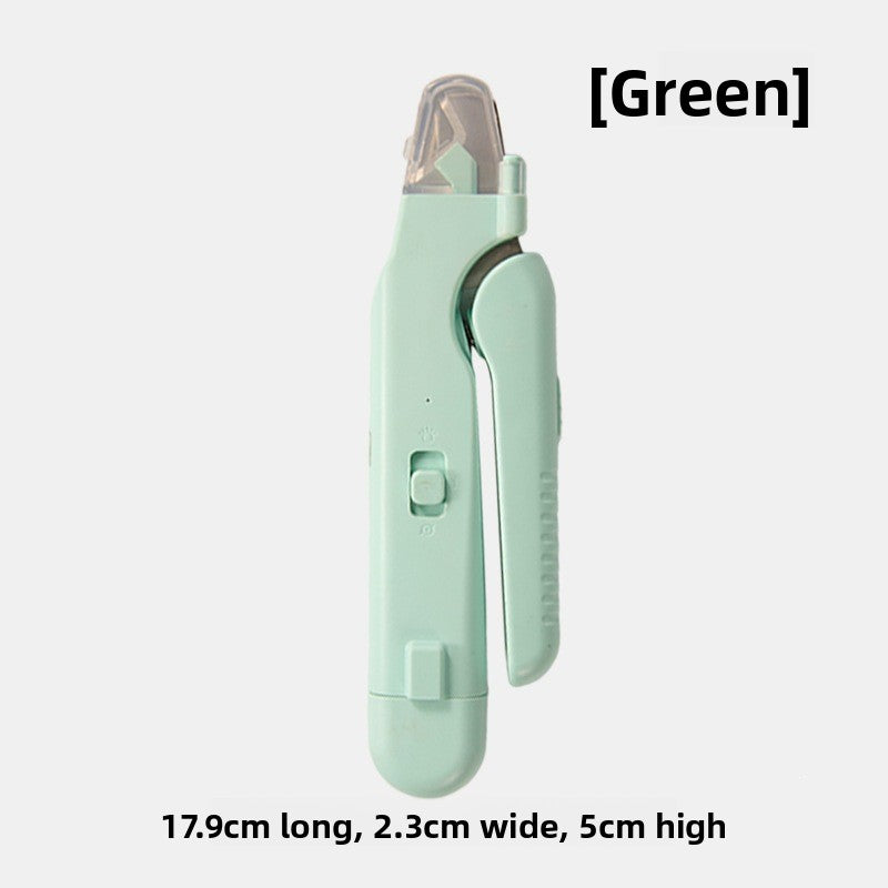 2-in-1 Rechargeable Dog Nail Clipper and Grinder with LED Light