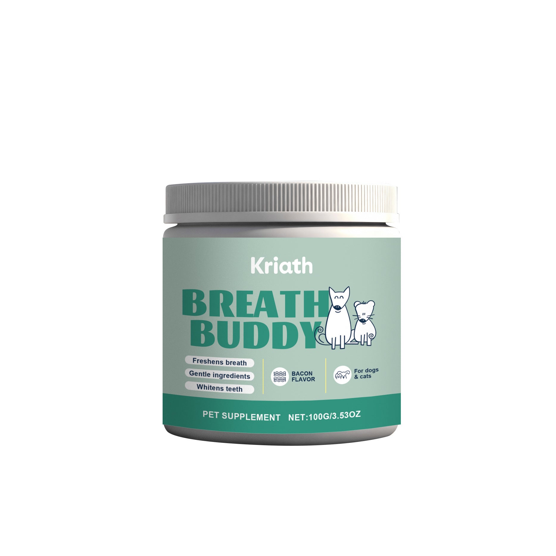 Pet Teeth Cleaning Powder for Plaque, Tartar and Fresh Breath