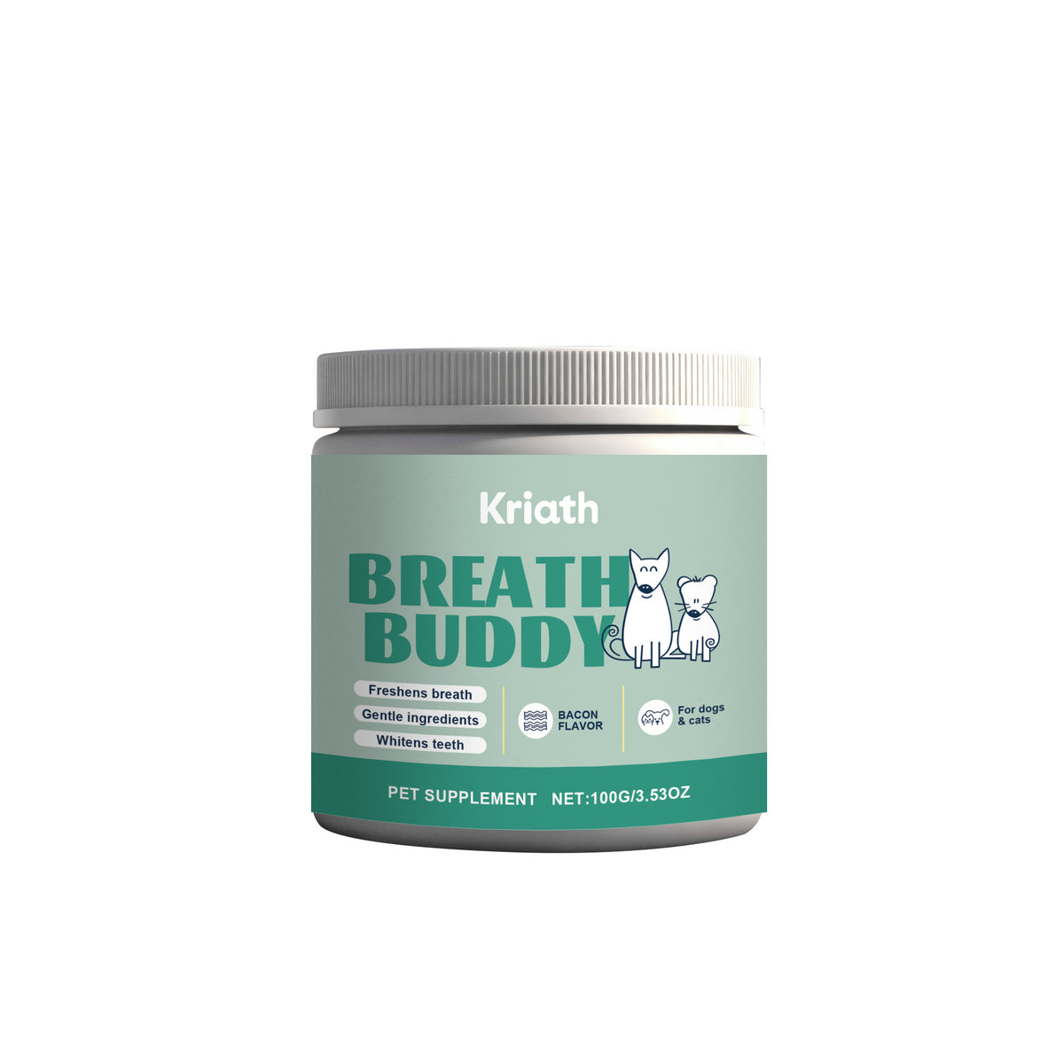 Pet Teeth Cleaning Powder for Plaque, Tartar and Fresh Breath