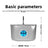 2.5L Stainless Steel Pet Water Fountain with Round Window, 4-Stage Filter and USB Power