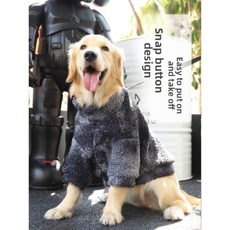 Colourful plush winter coat for large dogs, in Multicolour, sizes 2XL to 7XL, image 3