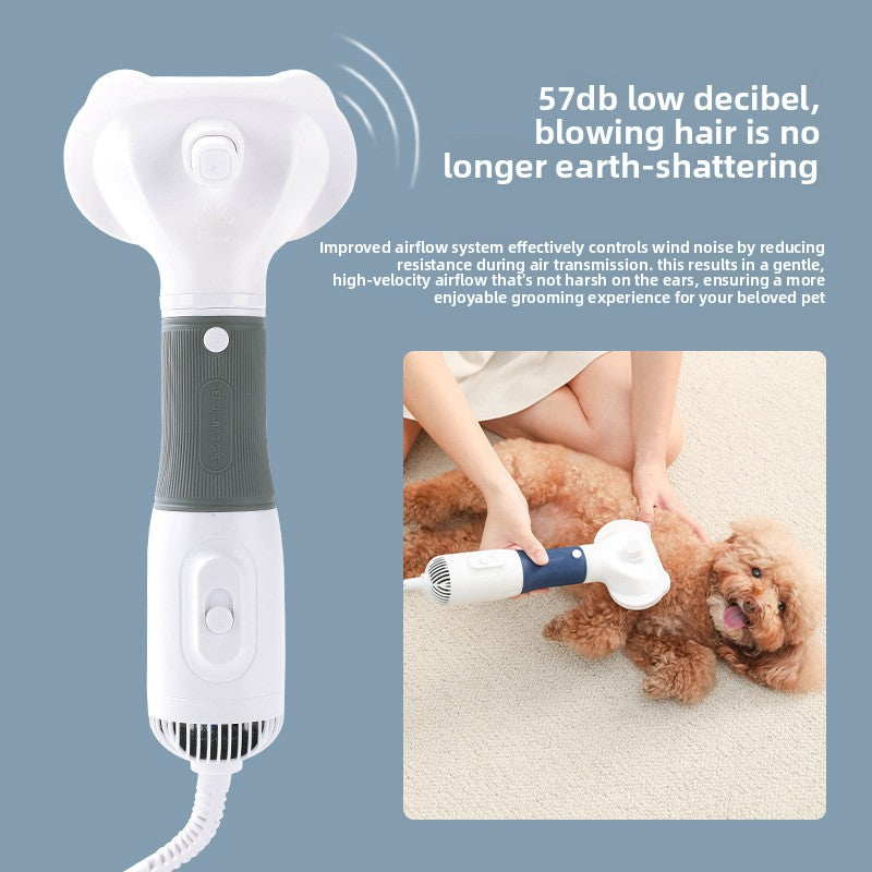 3-in-1 Pet Hair Dryer and Deshedding Brush for Dogs and Cats