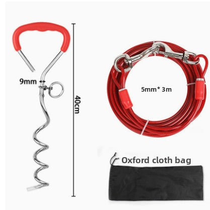 Spiral dog tie-out stake with ground anchor, product image 33