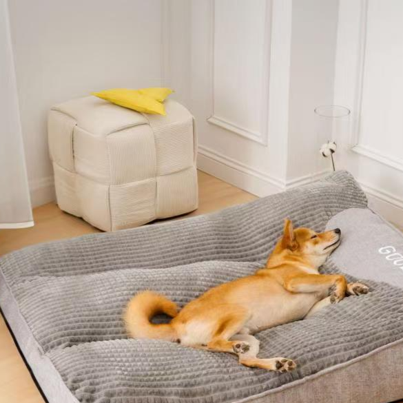 Plush Pet Sofa Lounger Bed with Thermal Fibre Filling